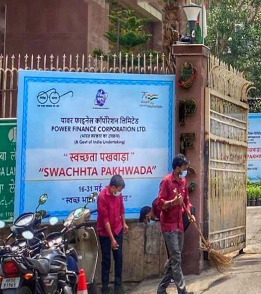 PFC organised cleanliness drive at its premises on 20th May 2022.