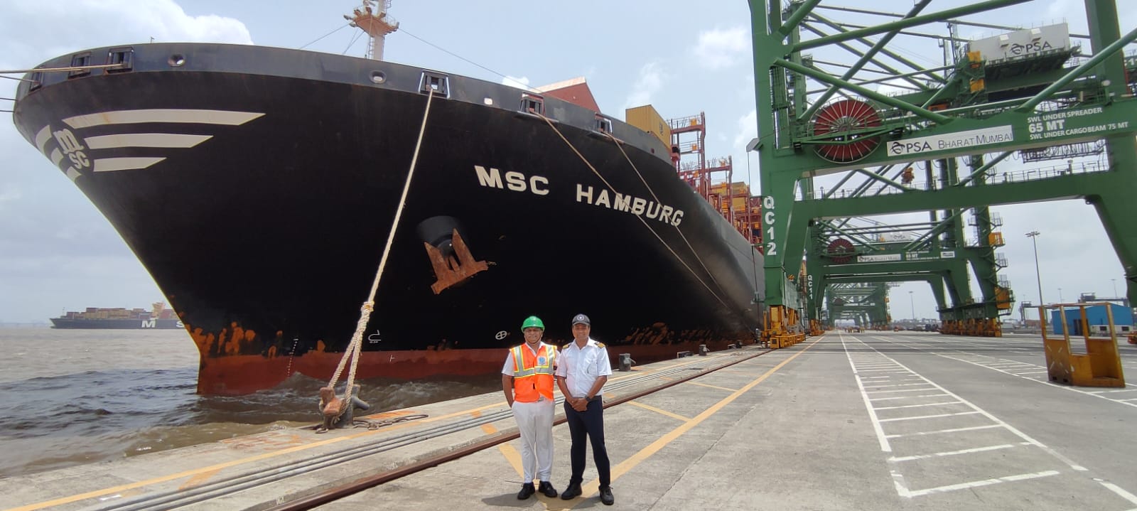 MSC HAMBURG completes safe journey to JNPA Terminal