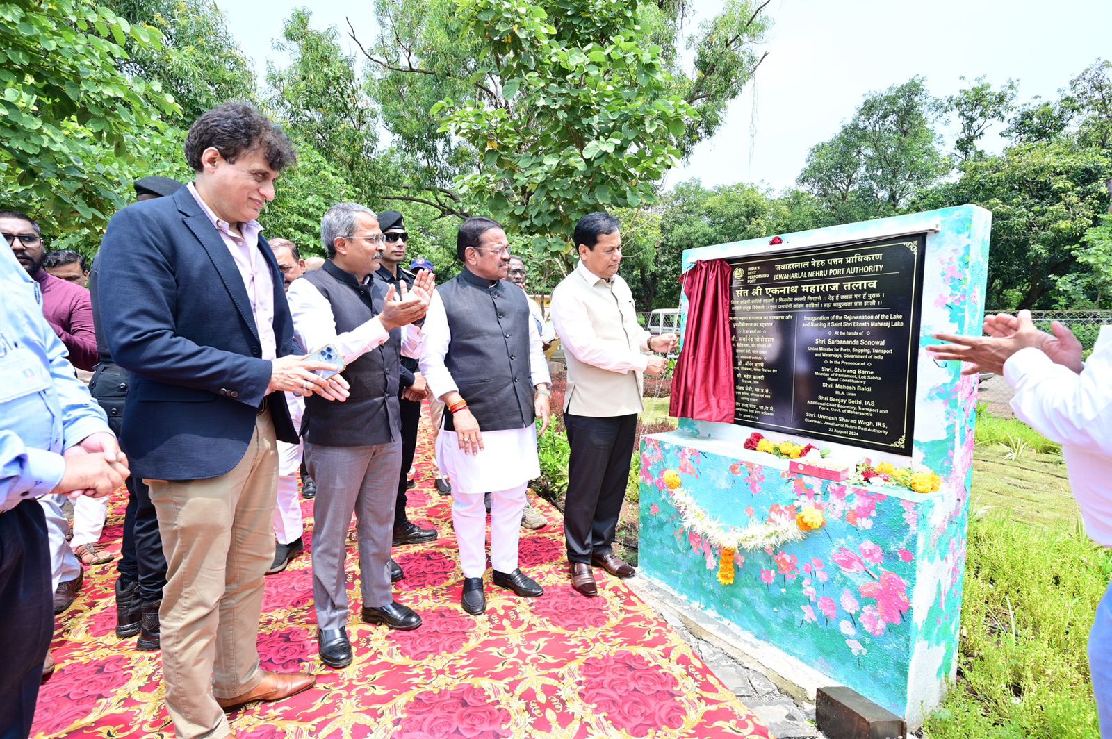 Sarbananda Sonowal Hon’ble Union Minister of Ports, Shipping and Waterways, visits JNPA