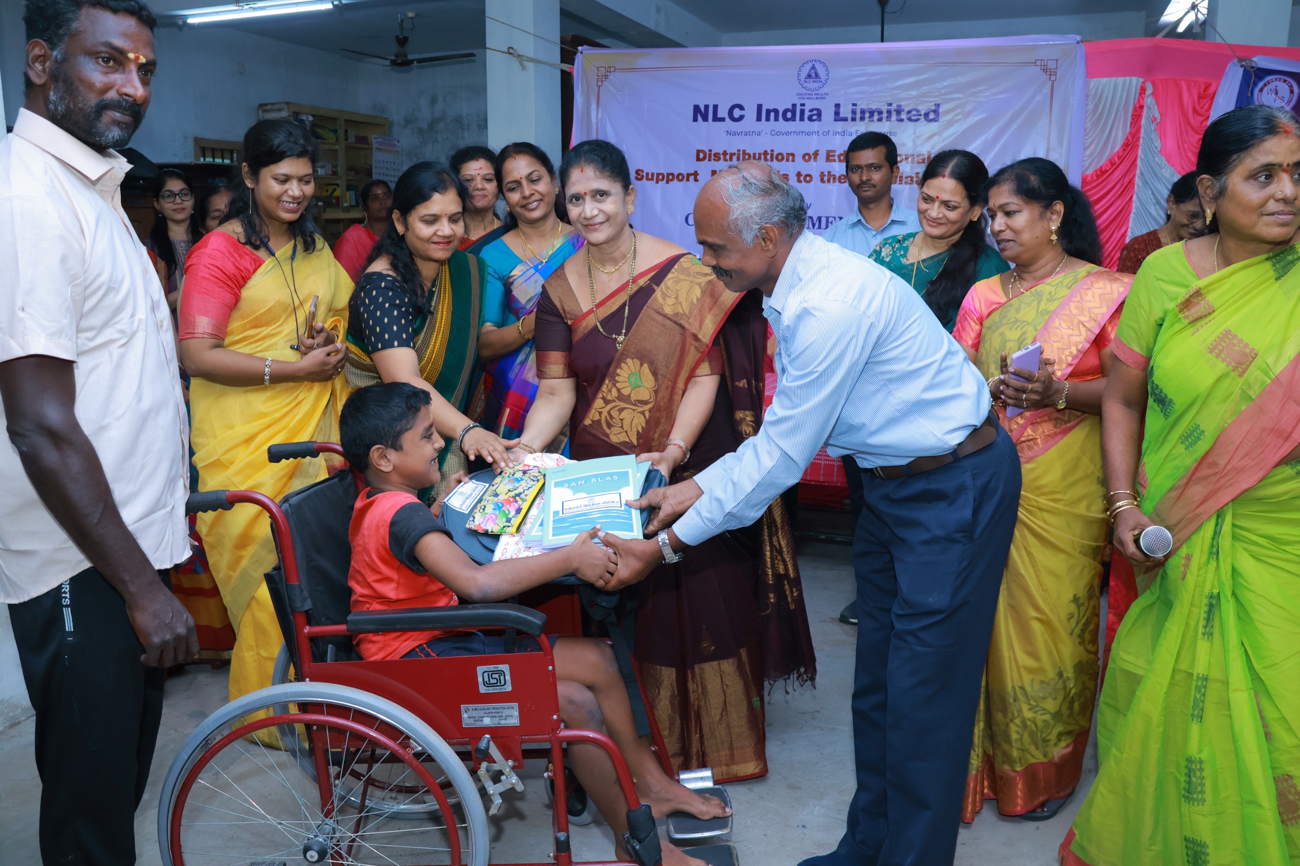 NLCIL DISTRIBUTES EDUCATIONAL KITS TO SPECIAL CHILDREN IN CHIDAMBARAM