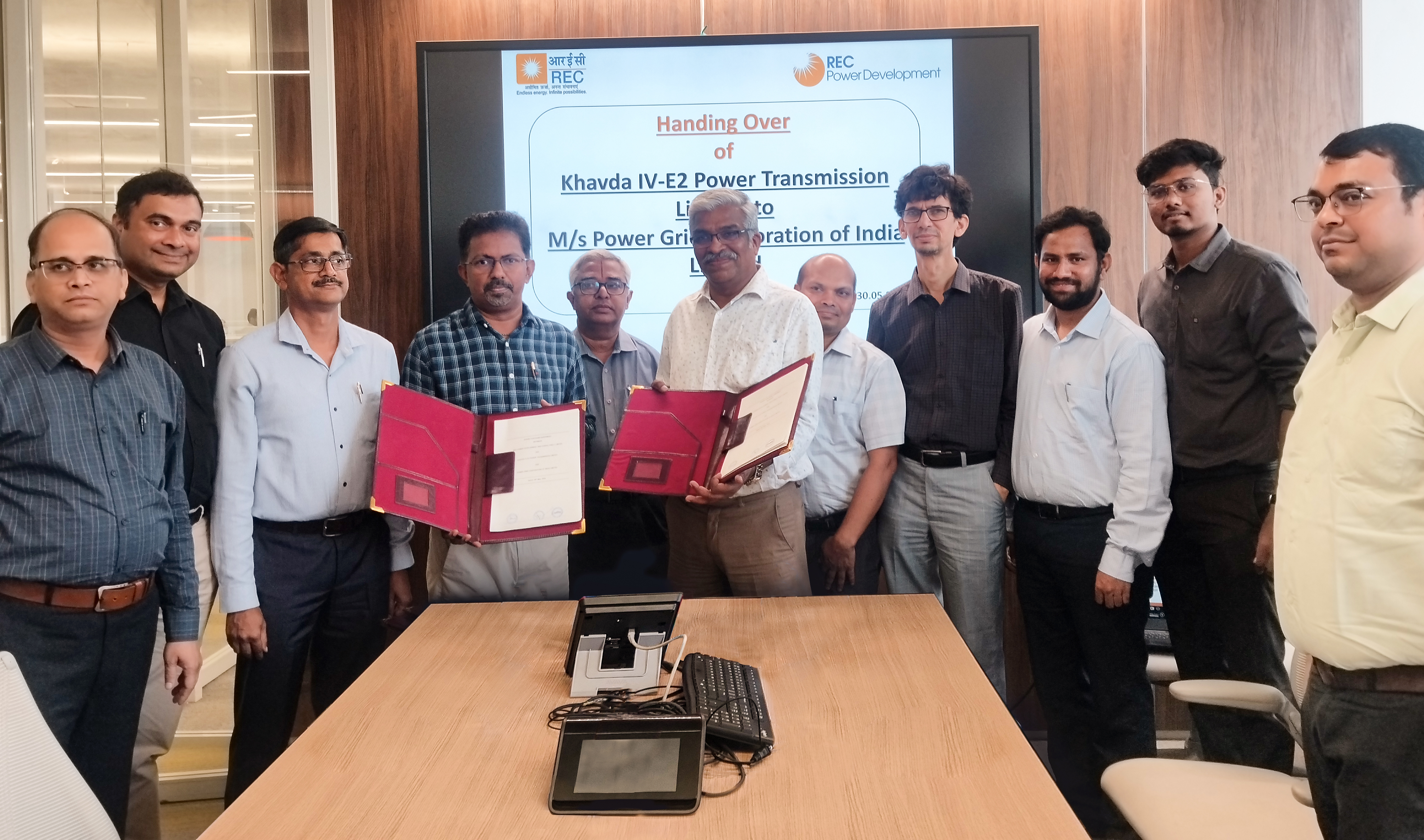 RECPDCL Hands Over Khavda IV-E2 Power Transmission Ltd to Power Grid and NERES XVI Power Transmission Ltd to Techno Electric