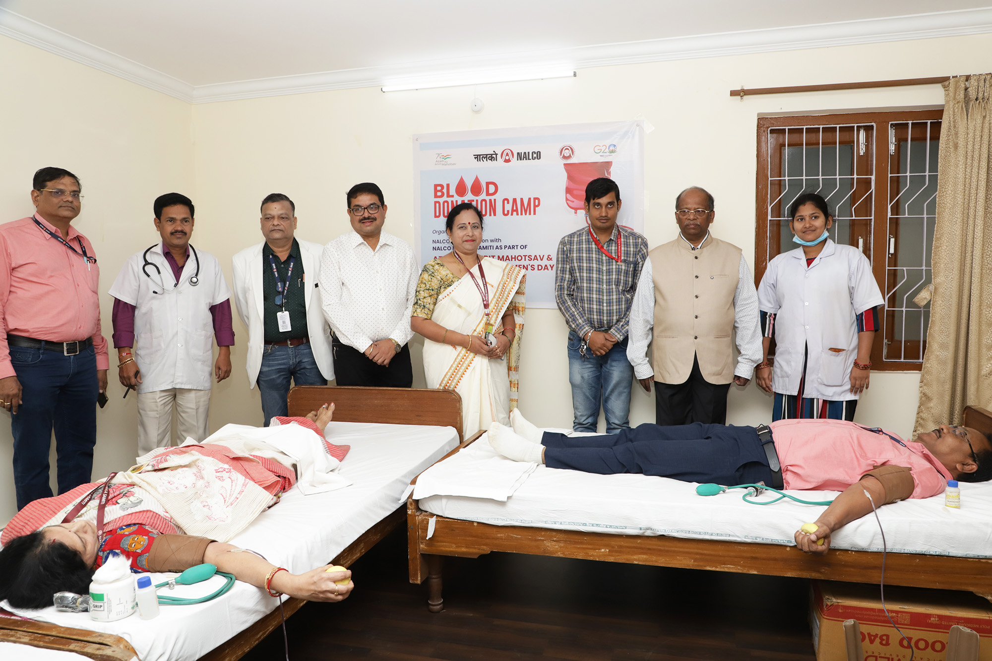 Voluntary Blood Donation Camp Organized at NALCO