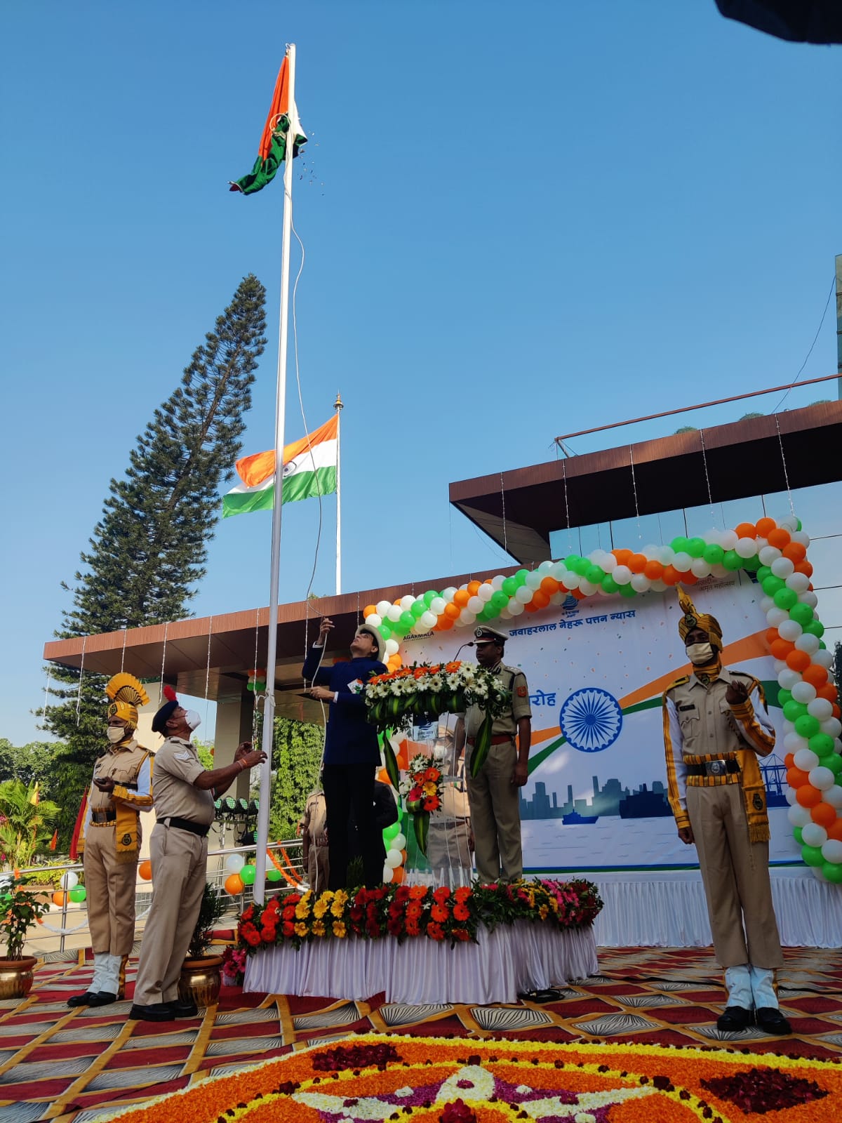 73 rd Republic Day celebrated at JNPT with Azadi Ka Amrit Mahotsav at the core