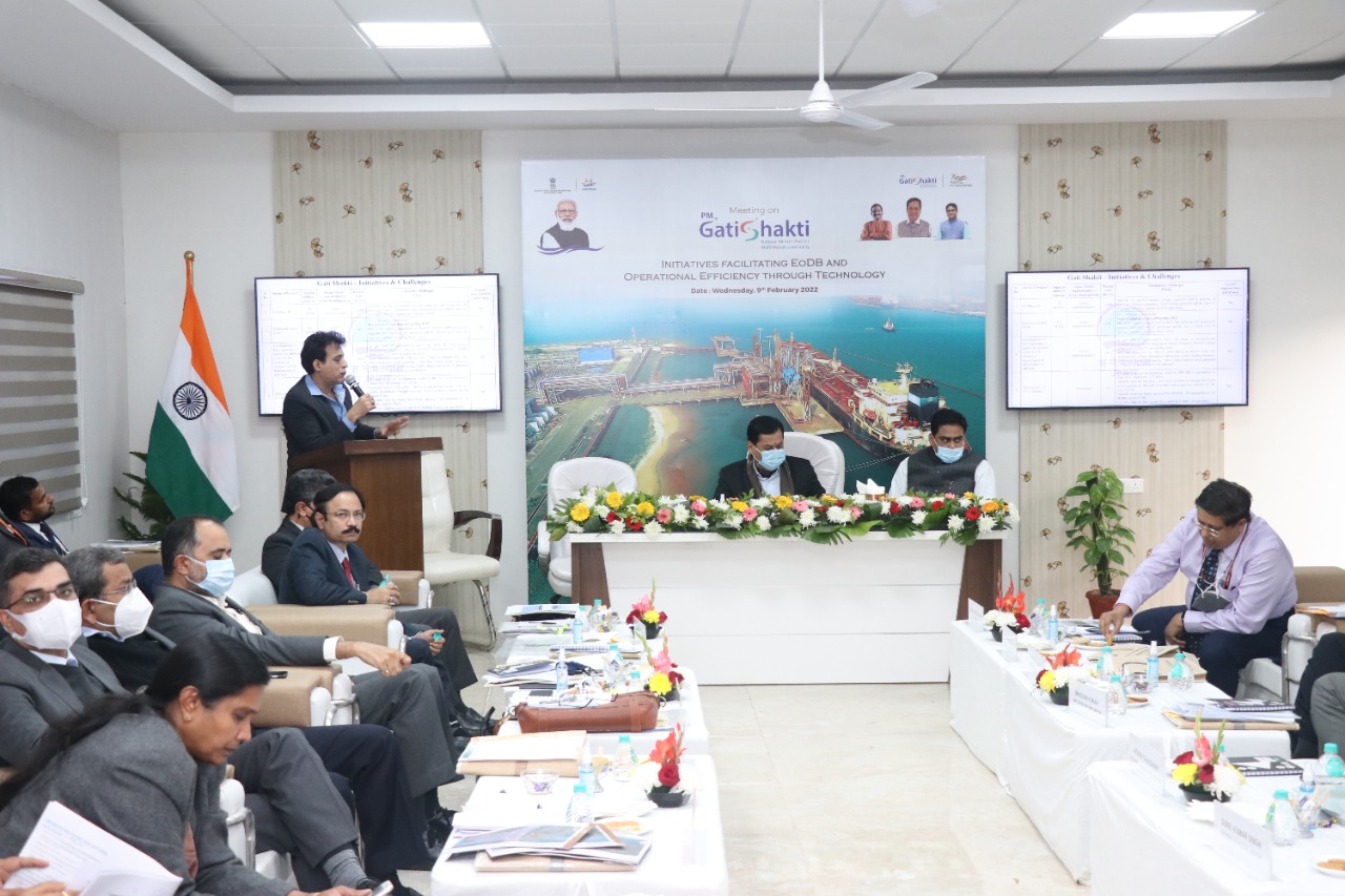 MoPSW Reviews Ports’ Initiatives Under Gati Shakti