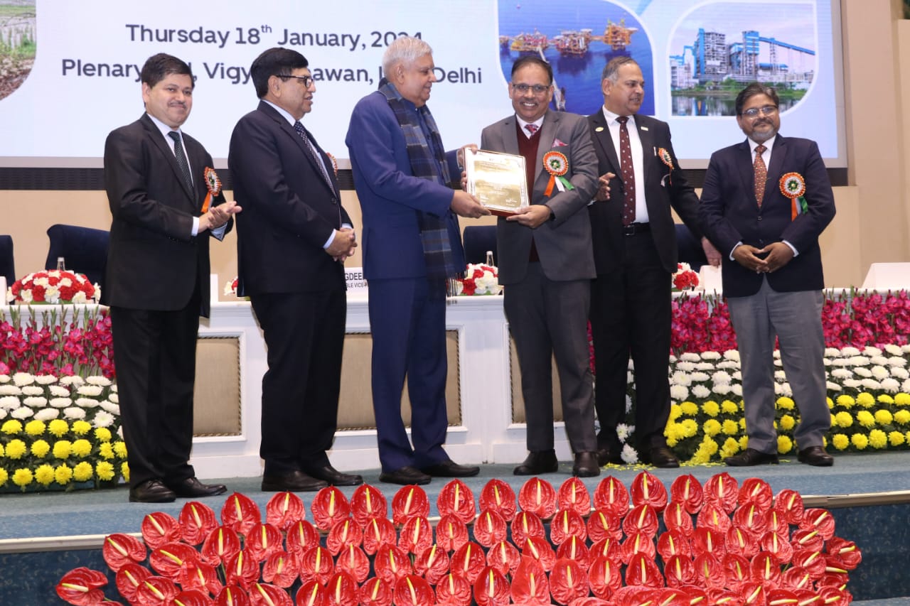 REC receives Scope Excellence Award from Hon'ble Vice President of India