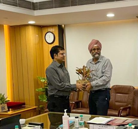 CMD PFC welcomed Ajay Tewari, Additional Secretary, Ministry of Power