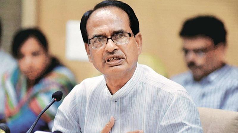 Shivraj Singh Chouhan participates in the yoga program organized at Pusa campus on the occasion of 10th International Yoga Day.