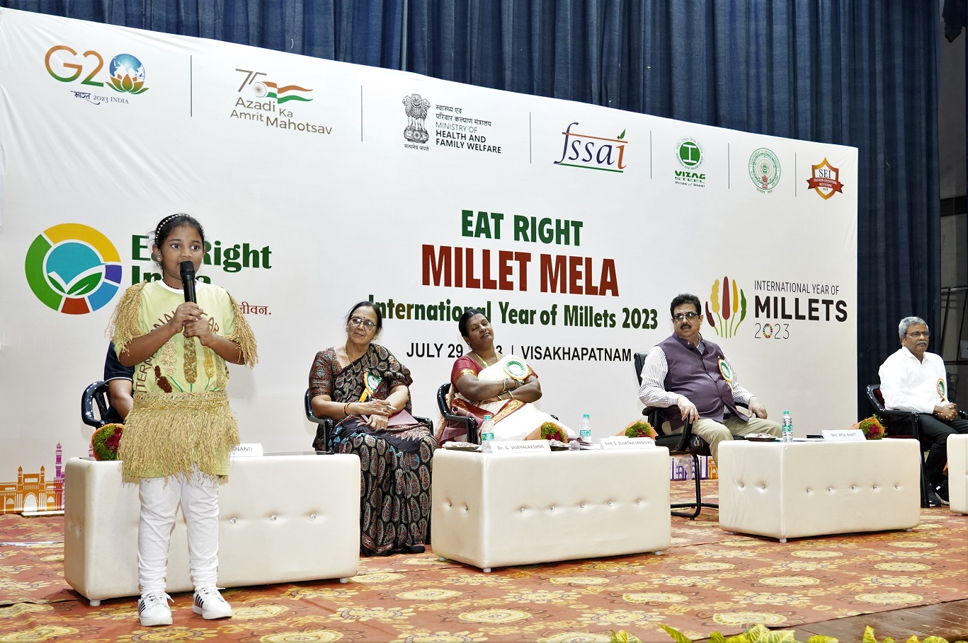 RINL and FSSAI jointly organise Eat Right Walkathon and Eat Right Millet Mela at RINL