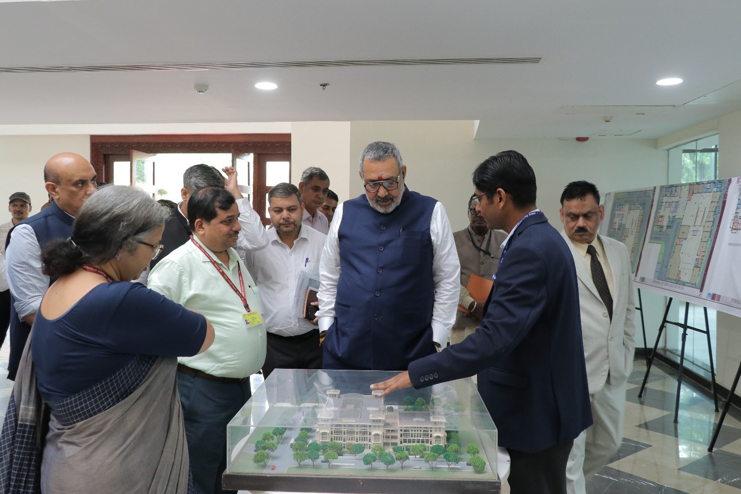 HON’BLE UNION MINISTER OF TEXTILES, SHRI GIRIRAJ SINGH VISITS NBCC EXECUTED INTERNATIONAL CRAFT COMPLEX