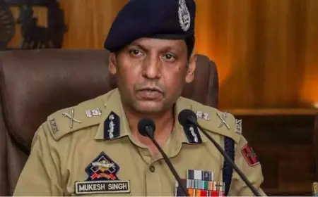 Mukesh Singh Assumes Charge as DGP, Ladakh Post Central Deputation